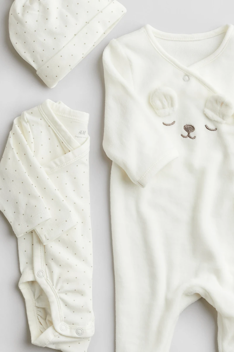 Ensemble 3 pièces en coton