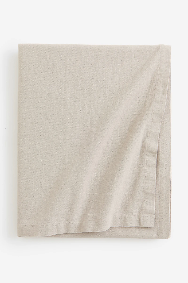 Linen-blend Tablecloth
