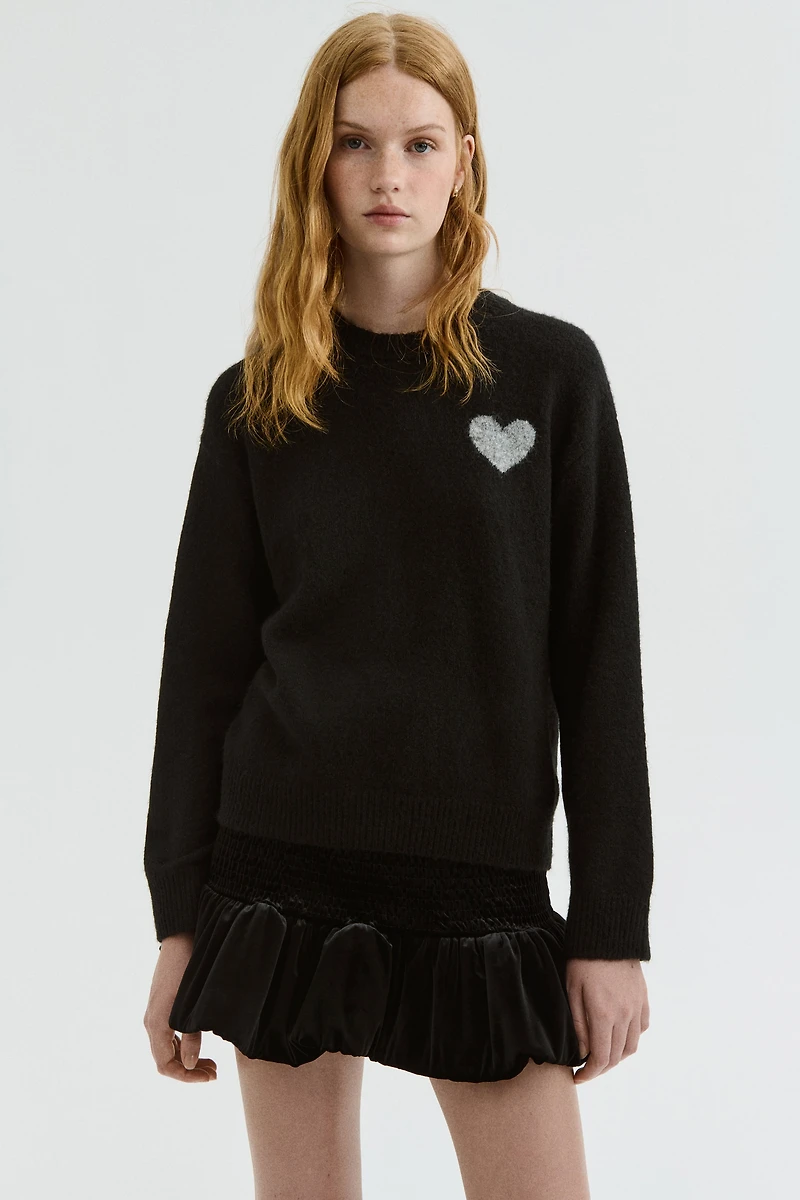 Motif-Detail Sweater