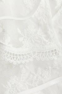 Flounced Lace Blouse
