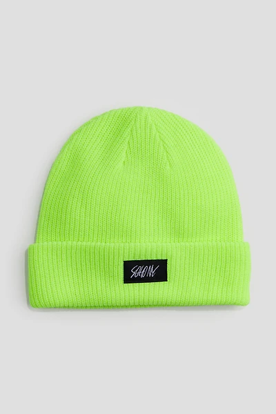 Rib-knit beanie