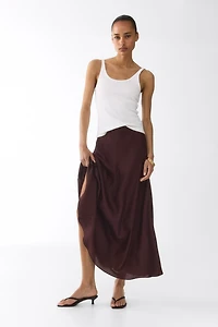 Satin Maxi Skirt