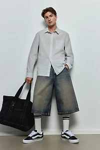 Chemise grande taille en crépon