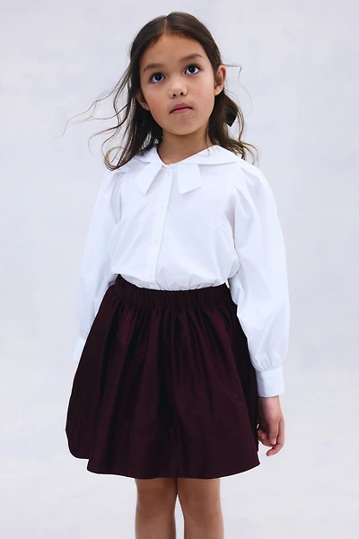 Flared Cotton Skirt