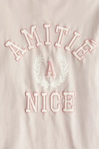 Oversized T-shirt with Printed Motif