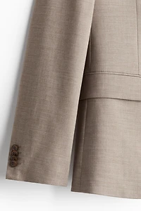 Veste près du corps à fermeture droite