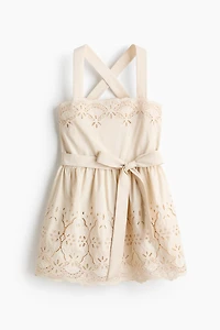 Dress with Eyelet Embroidery
