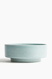 Reactive-glaze Stoneware Serving Bowl