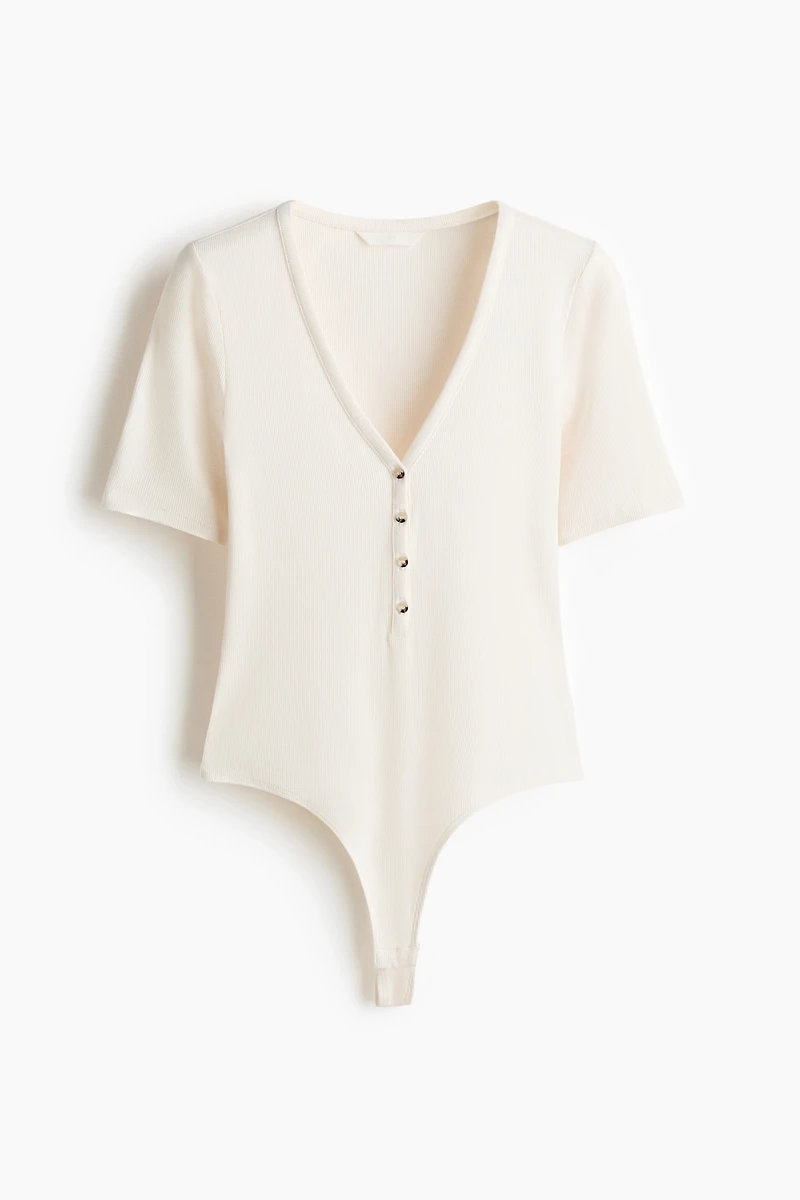 Short-Sleeved Viscose Bodysuit