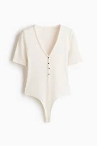 Short-Sleeved Viscose Bodysuit