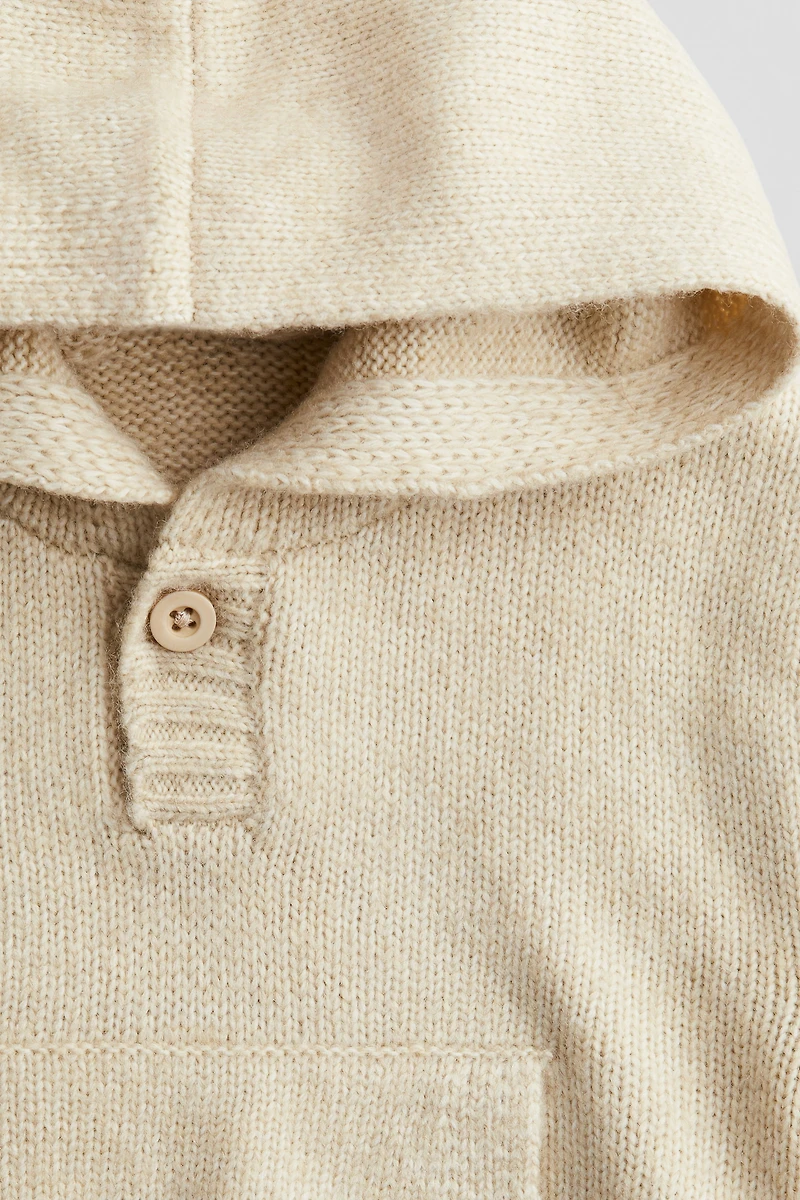 Kangourou en fin tricot