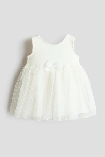 Robe en jersey avec jupe tulle