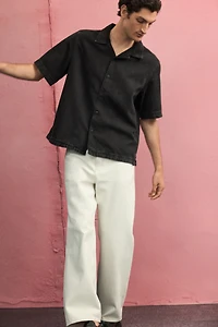 Regular-Fit Denim Resort Shirt