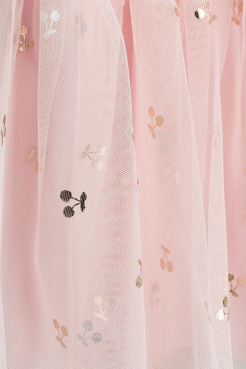 Dress with Tulle Skirt