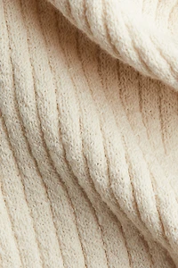 Flared Rib-Knit Pants