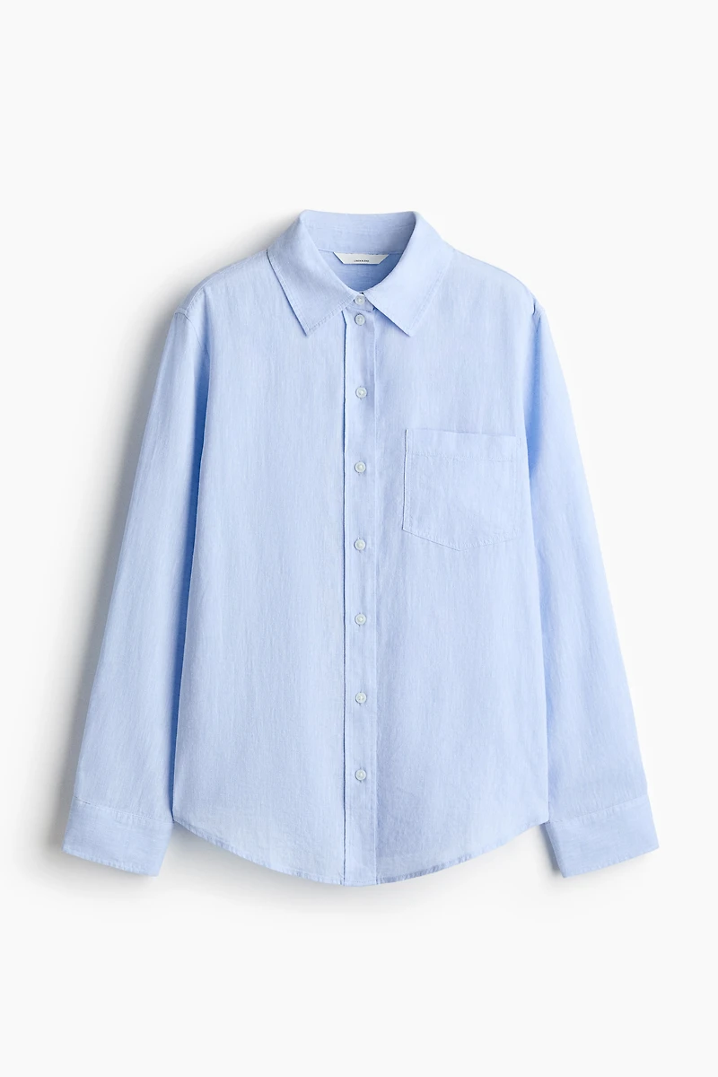 Linen-blend Shirt