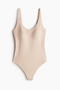 Light Shape Microfiber Thong Bodysuit
