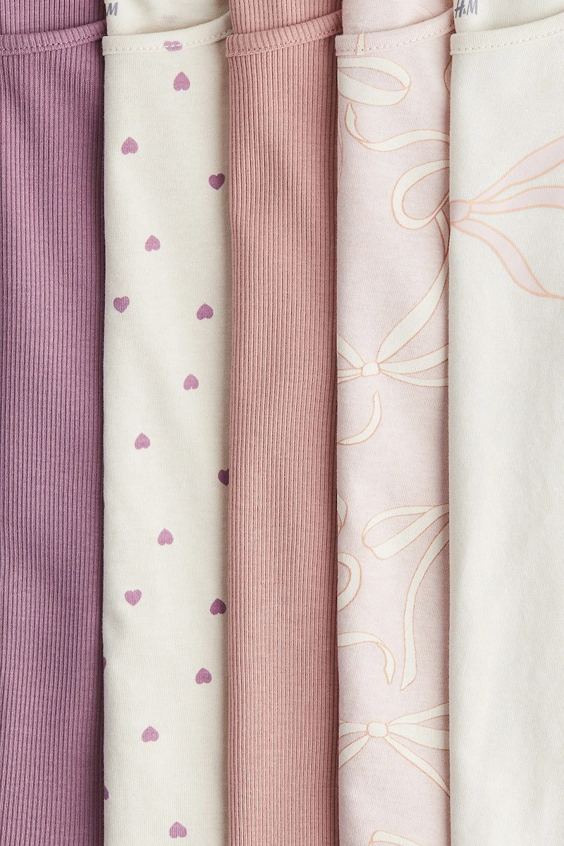 5-Pack Long-Sleeved Cotton Tops