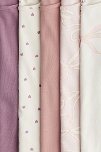 5-Pack Long-Sleeved Cotton Tops