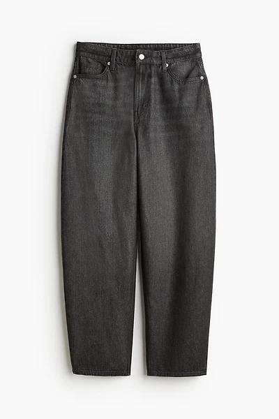 High Rise Barrel Leg Jeans