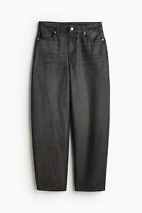 High Rise Barrel Leg Jeans