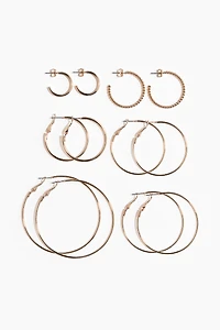 6 paires d'anneaux