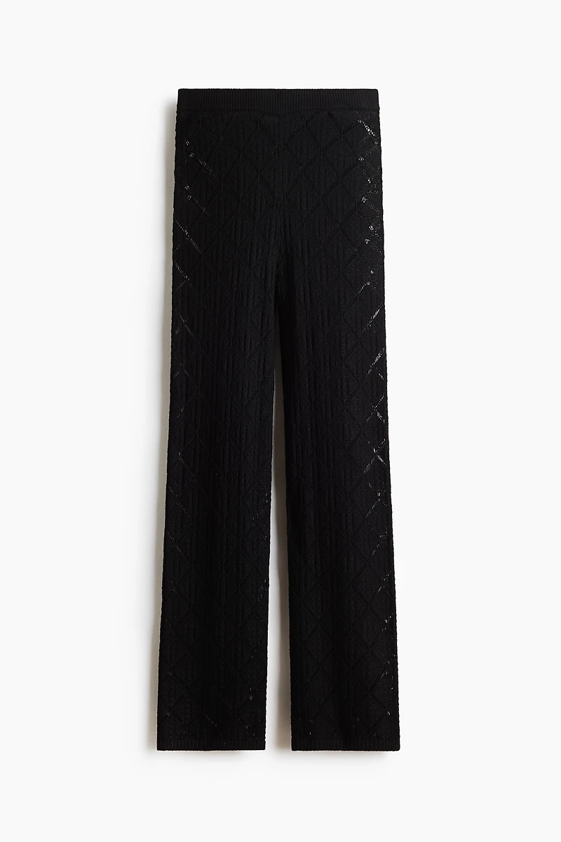 Crochet-Look Pants