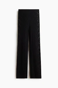 Crochet-Look Pants