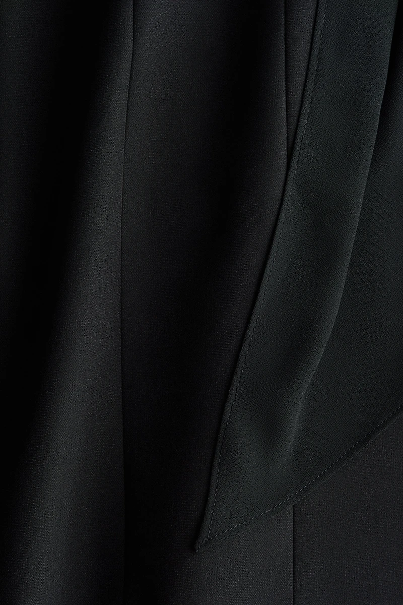 Halterneck Dress with Rose Appliqué