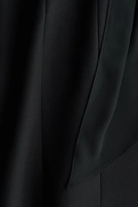 Halterneck Dress with Rose Appliqué