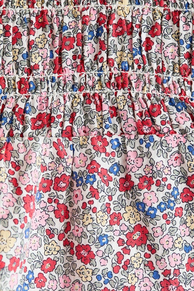 Smocked Cotton Jumpsuit