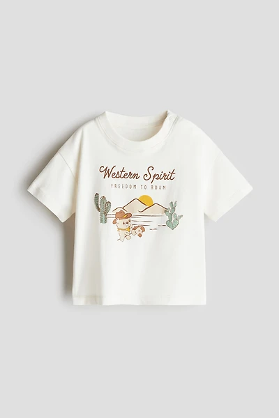 Printed Cotton T-Shirt