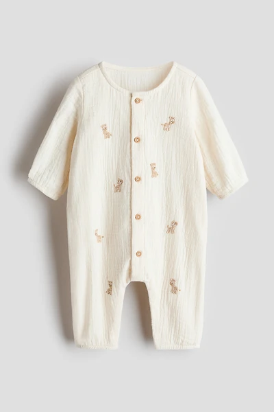 Embroidered-Detail Jumpsuit