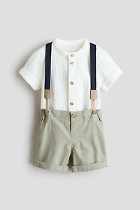 2-Piece Set with Suspenders