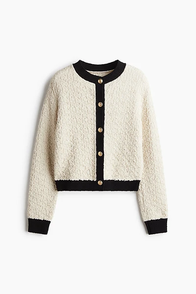 Textured-Knit Cardigan