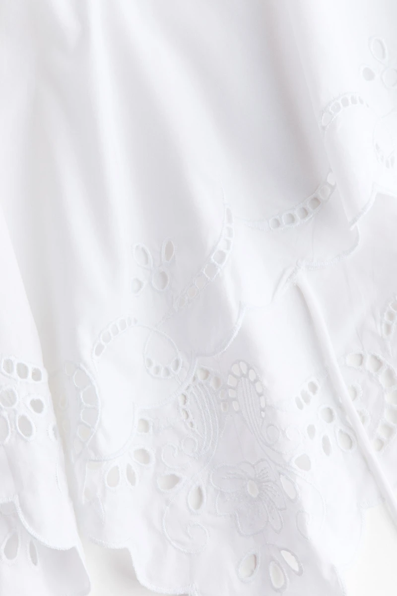 Cape Top with Eyelet Embroidery