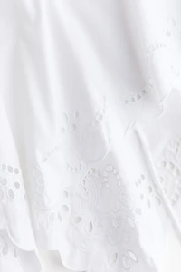 Cape Top with Eyelet Embroidery