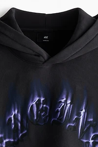 Oversized Printed Hoodie