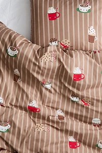 Housse de couette lit simple à motif