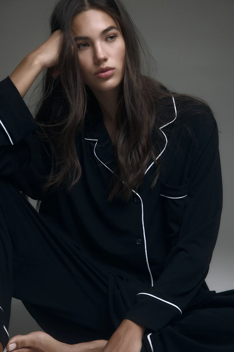 Viscose-Blend Pajamas