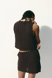 Crochet-Look Beach Top