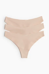 3-pack Invisible Thong Briefs