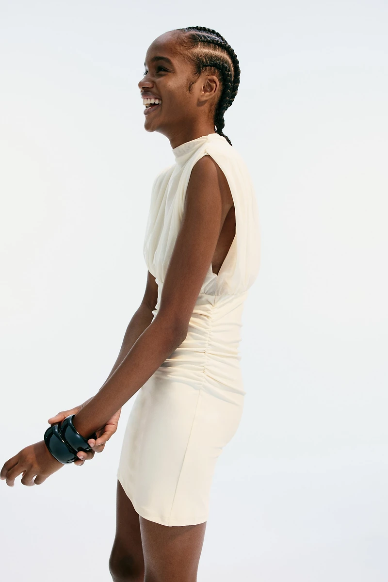 Minirobe à effet drapé