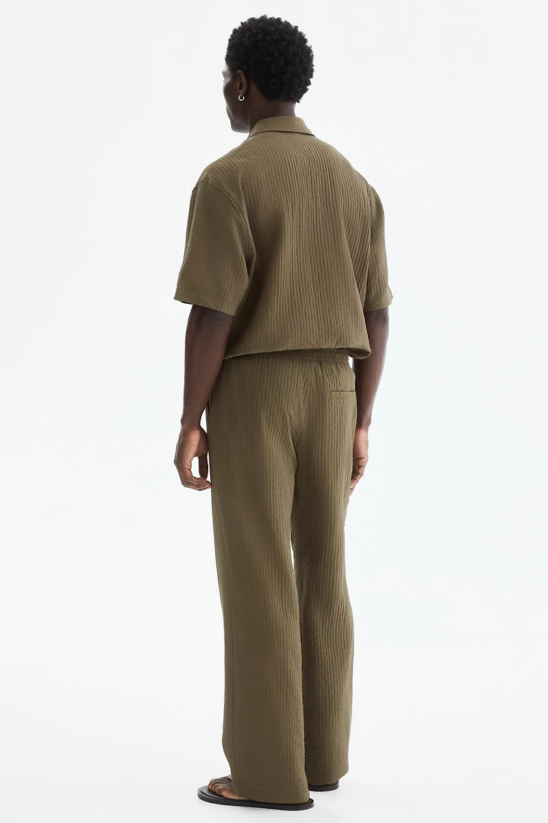 Relaxed-Fit Textured Pants