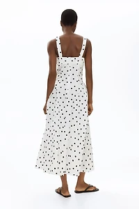 Midi Dress with Flared Skirt