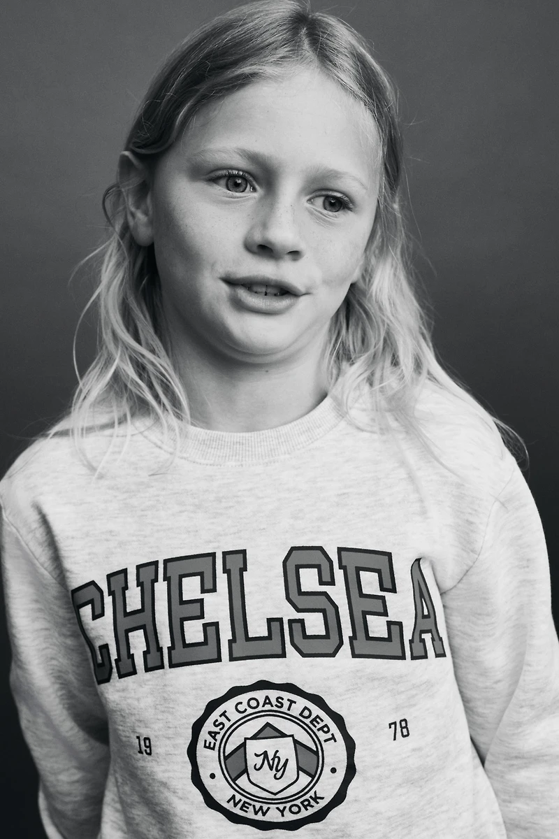 Printed Brushed-Inside Sweatshirt