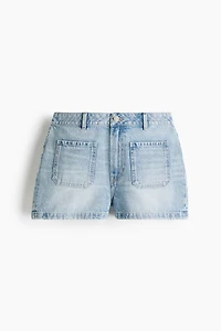 High-Rise Denim Shorts