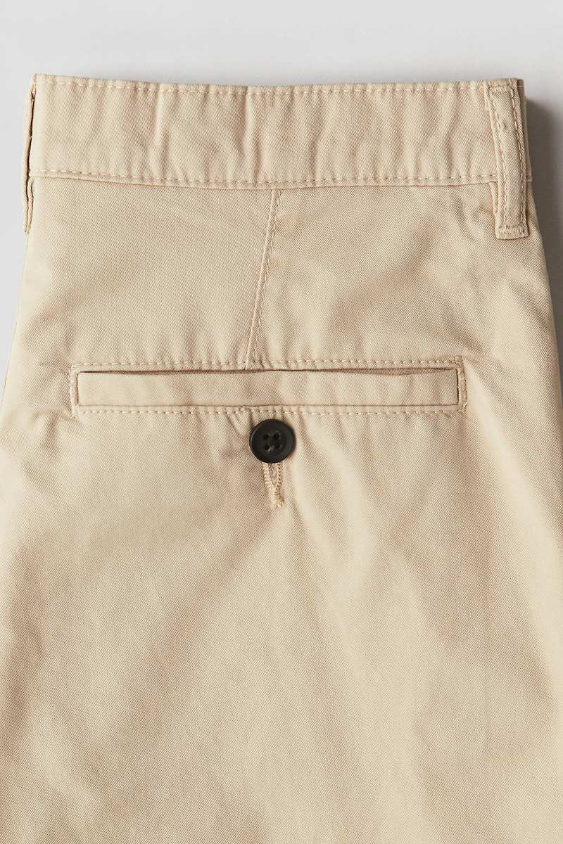 Short coutil en coton