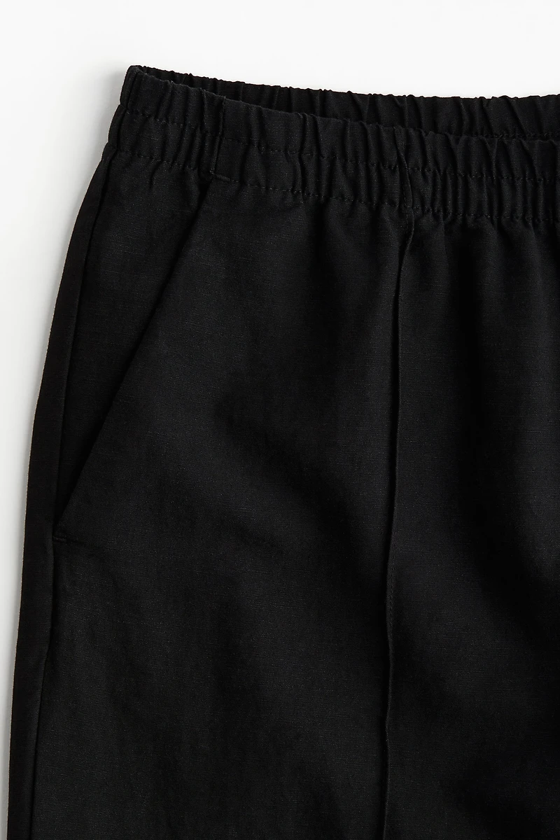 Linen-Blend Pants