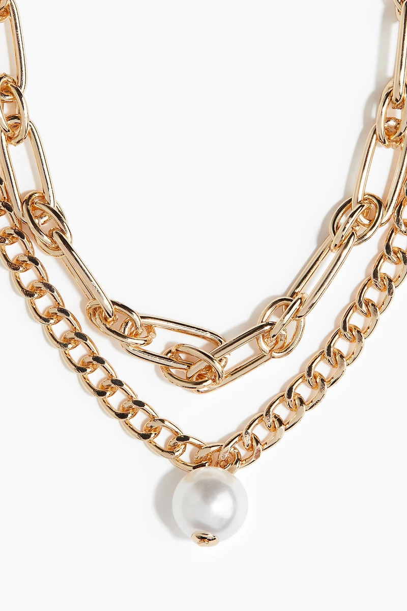 Collier chaîne à deux rangs